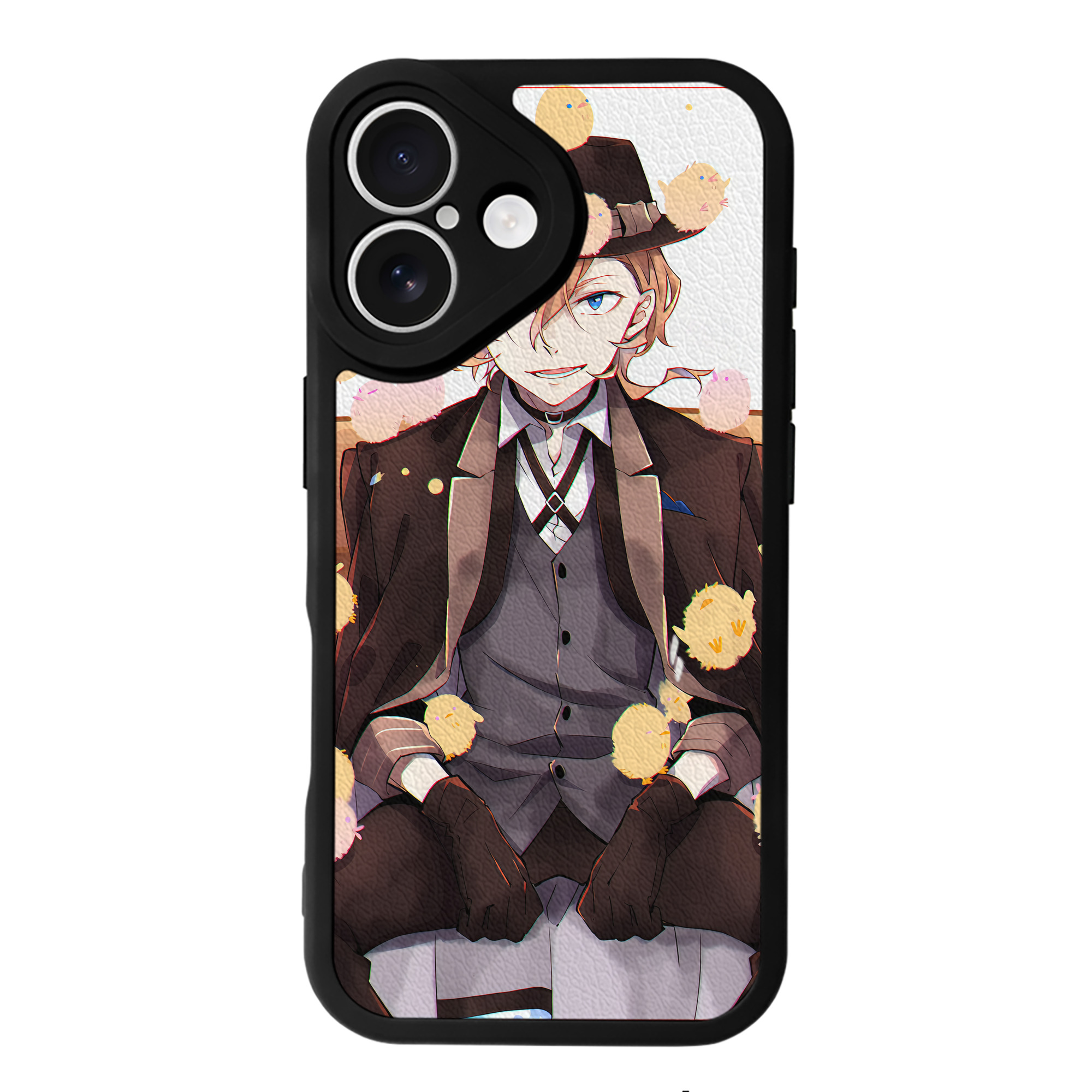 （画像用） 文豪ストレイドッグス Bungo Stray Dogs 【iPhone 16シリーズ対応】シリコンスマホケース（レザー調） 材質：シリコン